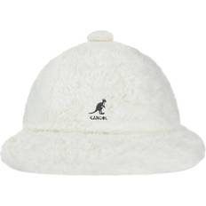 Blanc - Femme Chapeaux Kangol Bucket Hat Kunstpelz Damen Casual Blanc