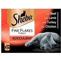 Sheba Pets Sheba fine flakes jelly succulent collection 12x85g