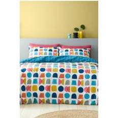 Turquoise Duvet Covers Catherine Lansfield 'Connect Geo' Reversible Duvet Cover Turquoise