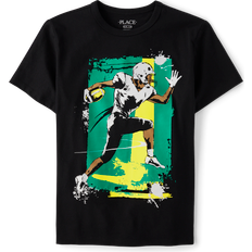 The Children's Place Boy's Football Player Graphic Tee - Black