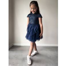 Chi Chi London Kids' Sequin Dress, Navy