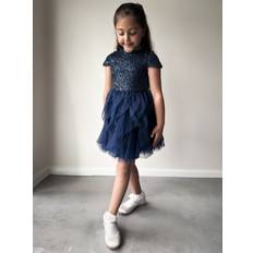 Kids' Sequin Dress, Navy