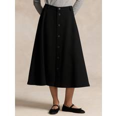 Skirts Polo Ralph Lauren Polo Wool Button Skirt, Polo Black