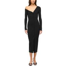 Staud Craftsman Sweater Dress Black
