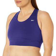 Reebok Bras Reebok Women's Running Essentials Full Support Sports Bra, Bold Purple/Reflective Logo, Plus