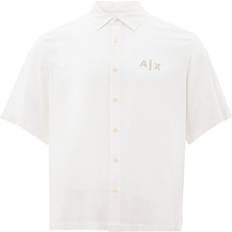 One Size Shirts Armani Exchange Elegant White Viscose Men's Shirt