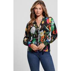 Women - XS Blouses Guess Lisette Printed Top Garden Glow Multi