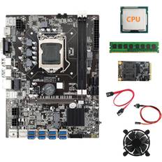 Motherboards Jojomino B75 BTC Mining Motherboard+CPU+Fan+DDR3 1600Mhz
