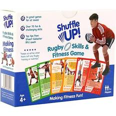 Up Rugby Skills & Fitness Game Family Games with 70 Fun & Active Playing Cards, Rugby Training Equipment Aid, Rugby Gifts for Boys & Girls