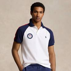 Men - XXS Polo Shirts Ralph Lauren Team USA Mesh Polo Shirt in White Multi