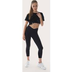 Collant Leggings a T-shirt Snap Climbing - Noir