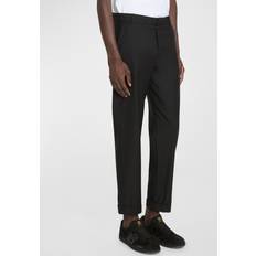 Balmain Uomo Pantaloni Balmain Pantaloni Dritti Sartoriali - Black