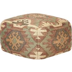 Multicoloured Stools Beliani Cumbum Multicolour Pouffe 30cm