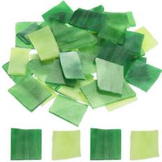 Green Mosaic tiles Uxcell mosaic tiles irregular glass mosaic tiles stained glass green series