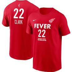 Nike Caitlin Clark Red Indiana Fever 2024 WNBA Draft Rebel Edition Player & Number T-Shirt