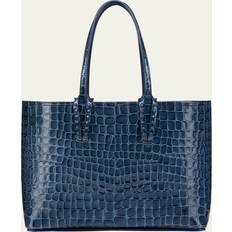 Messenger Bags Christian Louboutin Cabata Small in Alligator Embossed Leather DENIM