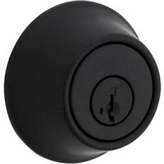 Black Door Locks & Deadbolts Kwikset 660 Single Cylinder Deadbolt Iron Deadbolt Keyed Entry