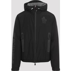 Dame - Stof Veste Moncler Grenoble Udendørs Sort Frakke - Sort