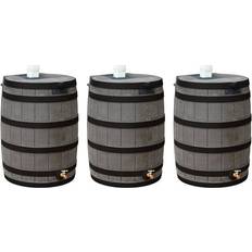 Plastic Rain Barrels Good Ideas Rain Wizard Rain Water Barrel Darkened