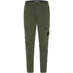 Green - Men Jeans Stone Island Brushed Cotton Canvas Cargo Pants - Men