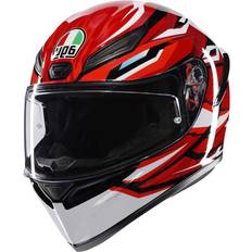 Motorcycle Equipment AGV Full-face helmet k1 lion black/red/white