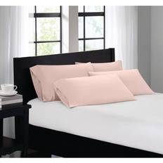 Polyester Pillow Cases Truly Soft 4 Guest Room Pillow Case Pink