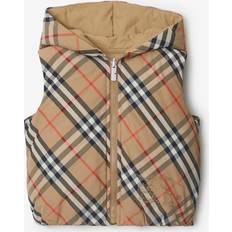 S Padded Vests Children's Clothing Burberry Childrens Reversible Check Nylon Padded Gilet 18M