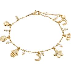 Pilgrim Pulseras Pilgrim Prucence Armband - Gold/Transparent/Perlweiß