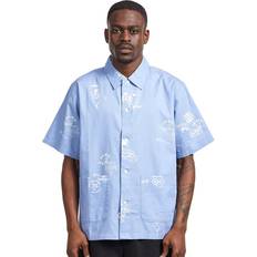 Clothing Carhartt WIP Cotton & Linen Blend Short Sleeve Shirt, Bourbon