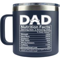 Non-Slip Cups Father's Day Gifts For Dad From Daughter Mug 14fl oz