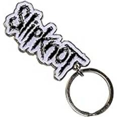 Black Logo White Border Band Logo Keyring Keychain One