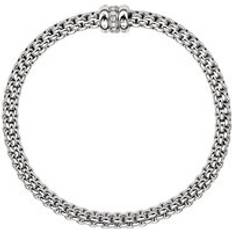 XS Bracelets Fope Flex'it Solo 18ct White Gold 0.10ct Diamond Bracelet