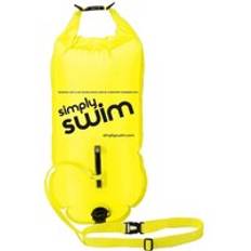 Fluorescent Swim Safety Buoy & Tow Float Integral 28L Dry Bag Yellow One