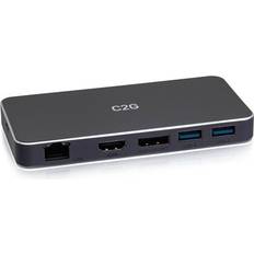 USB-C 7-in-1 Dual Display MST Docking Station with