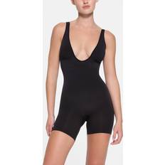 Black Bodysuits SKIMS Deep Plunge Short Bodysuit Black Seamless Sculpt