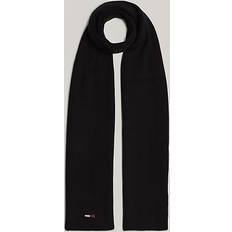 Tommy Hilfiger Black Scarfs Tommy Hilfiger Elongated Flag Scarf