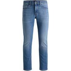 Men - Turquoise Pants & Shorts HUGO BOSS Slim-fit jeans in blue comfort-stretch denim- Turquoise Men's Jeans 31/32