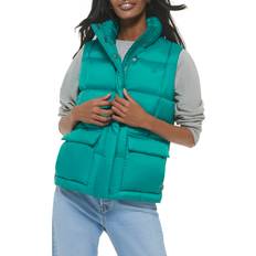 Levi's Women Vests Levi's Box Quilted Vest in Emerald X-Small