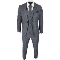 Paul Andrew hobbs men's grey check piece suit