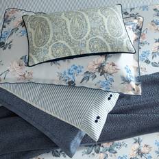 Polyester Pillow Cases Bedeck Delphine Standard Pairs Chambray Pillow Case Blue