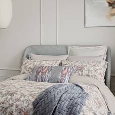 OEKO-TEX Pillow Cases Bedeck Estelle Square Pairs Chambray /Pink Pillow Case Pink