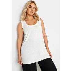 Linen Tank Tops Yours – Trägertop in weißer Leinenoptik