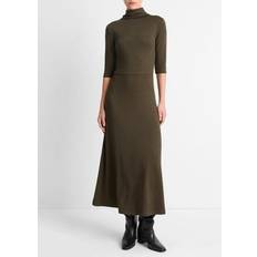 Long Sleeves Dresses Vince Elbow-Sleeve Turtleneck Dress