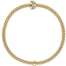 XS Bracelets Fope Flex'it Prima 18ct Yellow Gold 0.31ct Diamond Bracelet