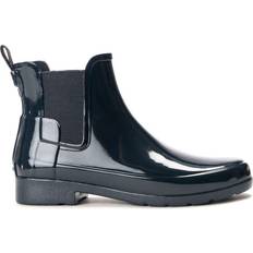 Hunter Boots Hunter Original Refined Gloss Women's Chelsea Boots Colour: Navy