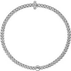 XS Bracelets Fope Flex'it Prima 18ct White Gold 0.18ct Diamond Bracelet