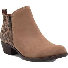 Lucky Brand Women's Basels Ankle Bootie, Distressed Natural
