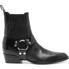 Paris Texas Chelsea Boots, Female, Black, Black Leather Western Boots