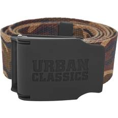 Multifärgade - Skinn Accessoarer Urban Classics unisex bälte, Flerfärgad Wood Camo 00396