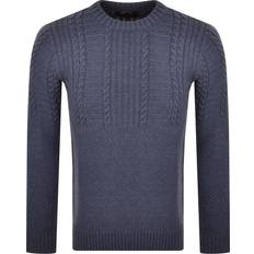 Superdry Tops Superdry Jacob Cable Knit Jumper Blue